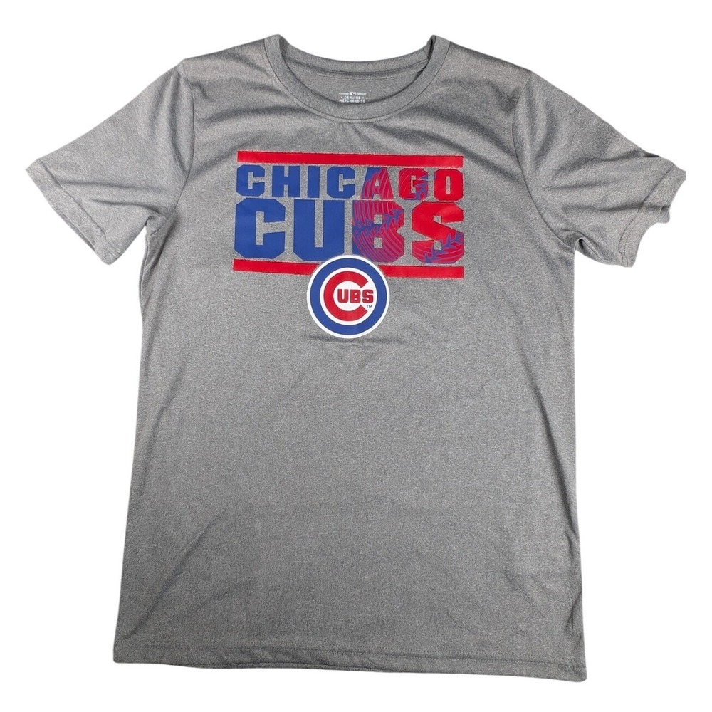 Chicago Cubs MLB T-Shirt Boys Mens Logo Graphic Official‎ XL 16/18 - Picture 2 of 7